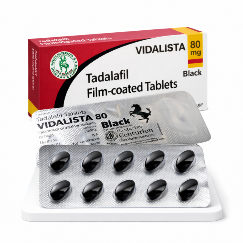 Vidalista 80 mg Black – extrémní účinek až 36 hodin